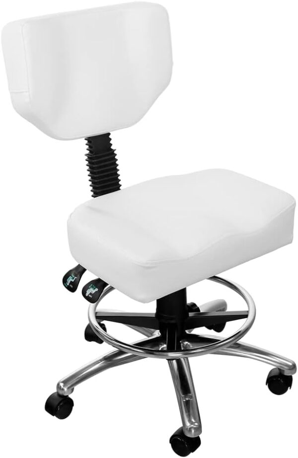SKINACT Esthetician Chair, White, Comfortable