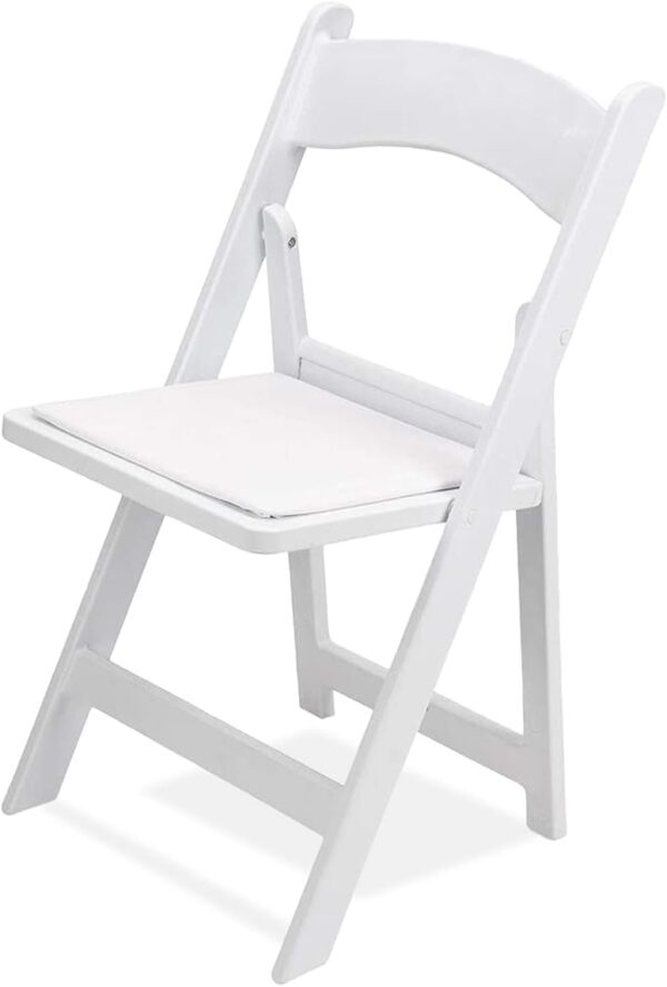 EventStable Titan PRO Resin Folding Chairs, White, 100-Pack