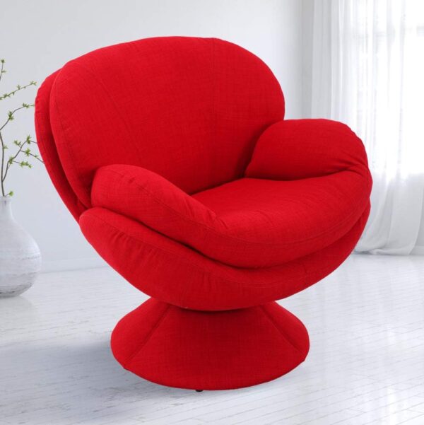 Mac Motion Pub Leisure Accent Chair, Red Fabric