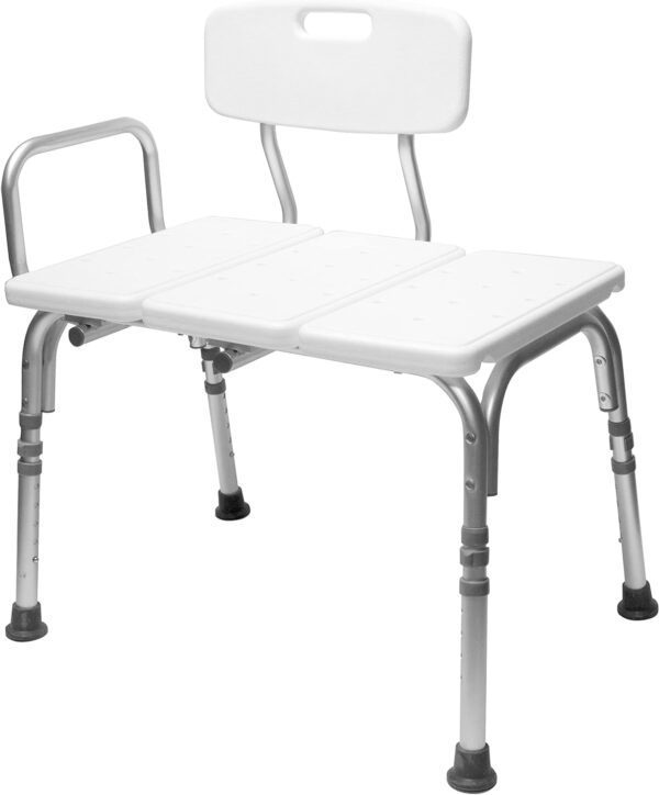 Carex Shower Bench, Adjustable, Converts for Left/Right Entry