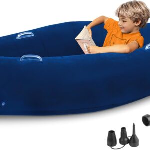 Inflatable Sensory Chair for Kids, 60-inch, Blue