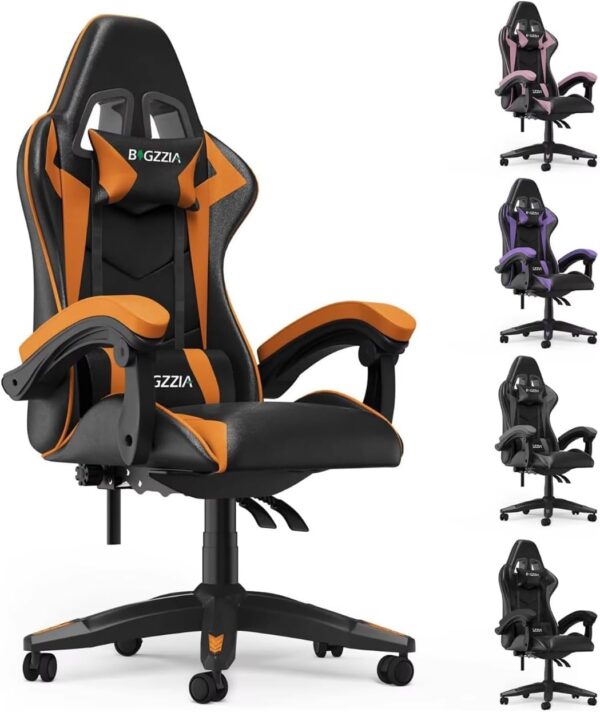 Ergonomic Gaming Chair, Reclining, Lumbar Support