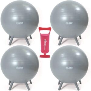 WALIKI Chair Ball with Feet (4 Pack), 18in, Gray