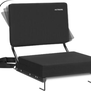 Stadium Bleacher Seats with Padded Back Support, Portable Folding Chair
