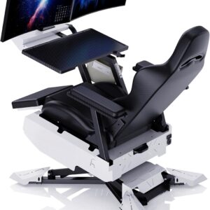 Ergonomic Zero-Gravity Gaming Chair with Dual Display Framework