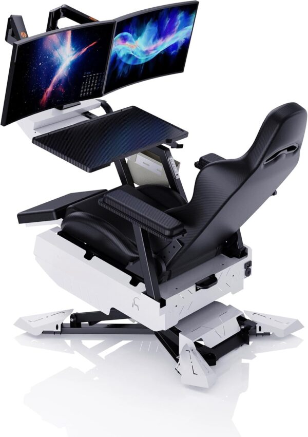 Ergonomic Zero-Gravity Gaming Chair with Dual Display Framework