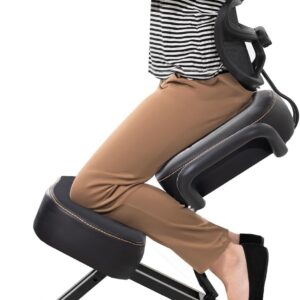VIVO DRAGONN Kneeling Chair, Metal, Black