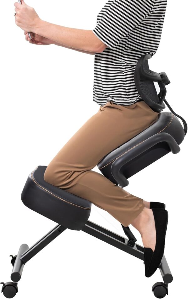 VIVO DRAGONN Kneeling Chair, Metal, Black
