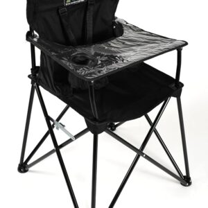 ciao! baby Portable Folding High Chair with Tray, Black