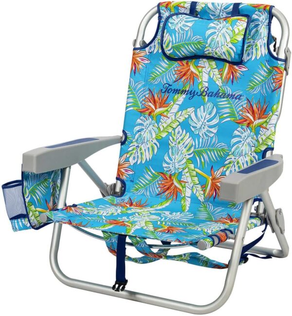 Tommy Bahama 2-Pack Backpack Beach Chair, 5-Position, Floral