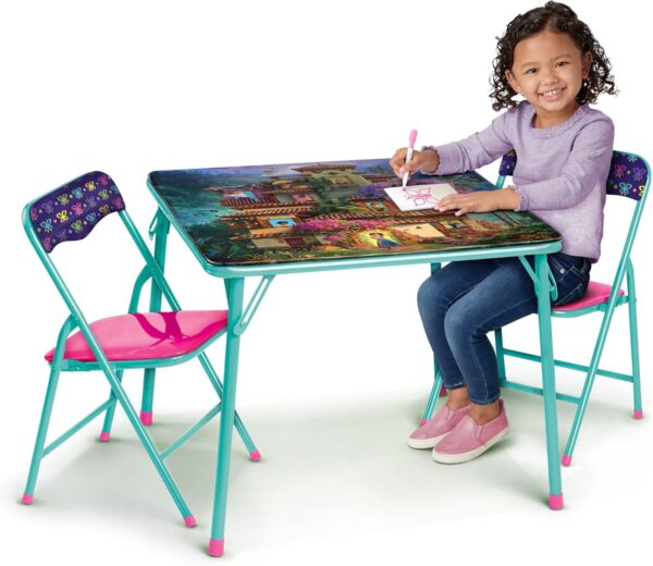 Disney Encanto Kids Folding Table and Chairs Set, Multicolor