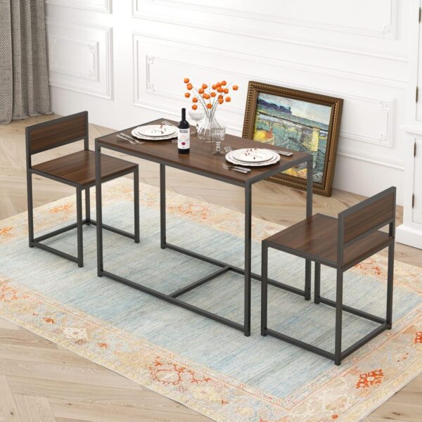 SogesHome 3-Piece Compact Dining Table Set with 2 Chairs