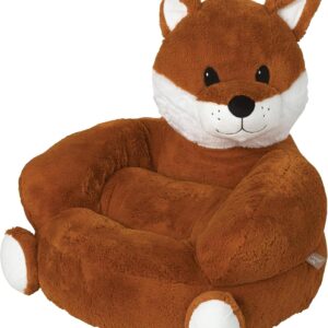 Trend Lab Plush Fox Character Chair for Kids, 18x17x13