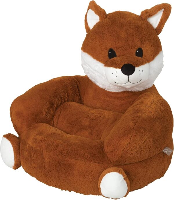 Trend Lab Plush Fox Character Chair for Kids, 18x17x13