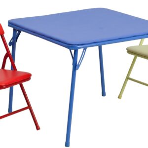 Flash Furniture Mindy Kids 3-Piece Folding Table and Chairs, Multicolor